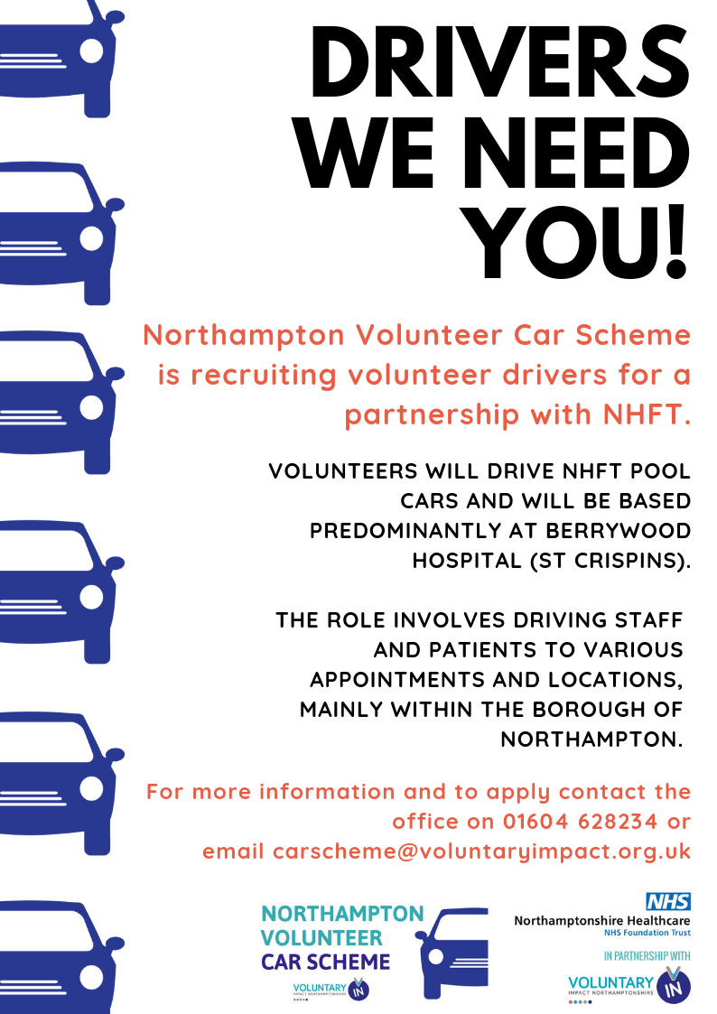 Northampton Volunteer Car Scheme Partnership with Northamptonshire