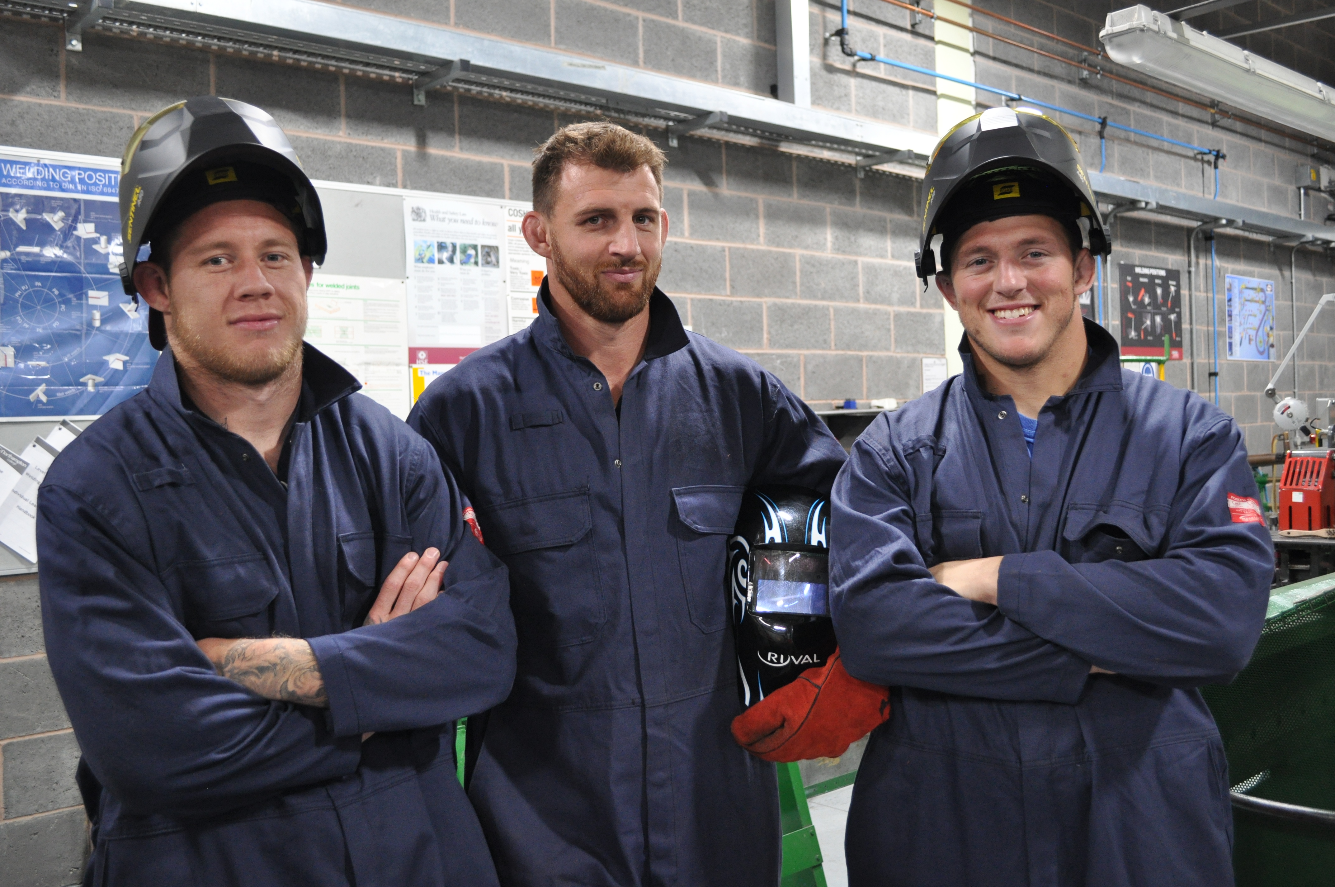 Saints stars join welding course at 