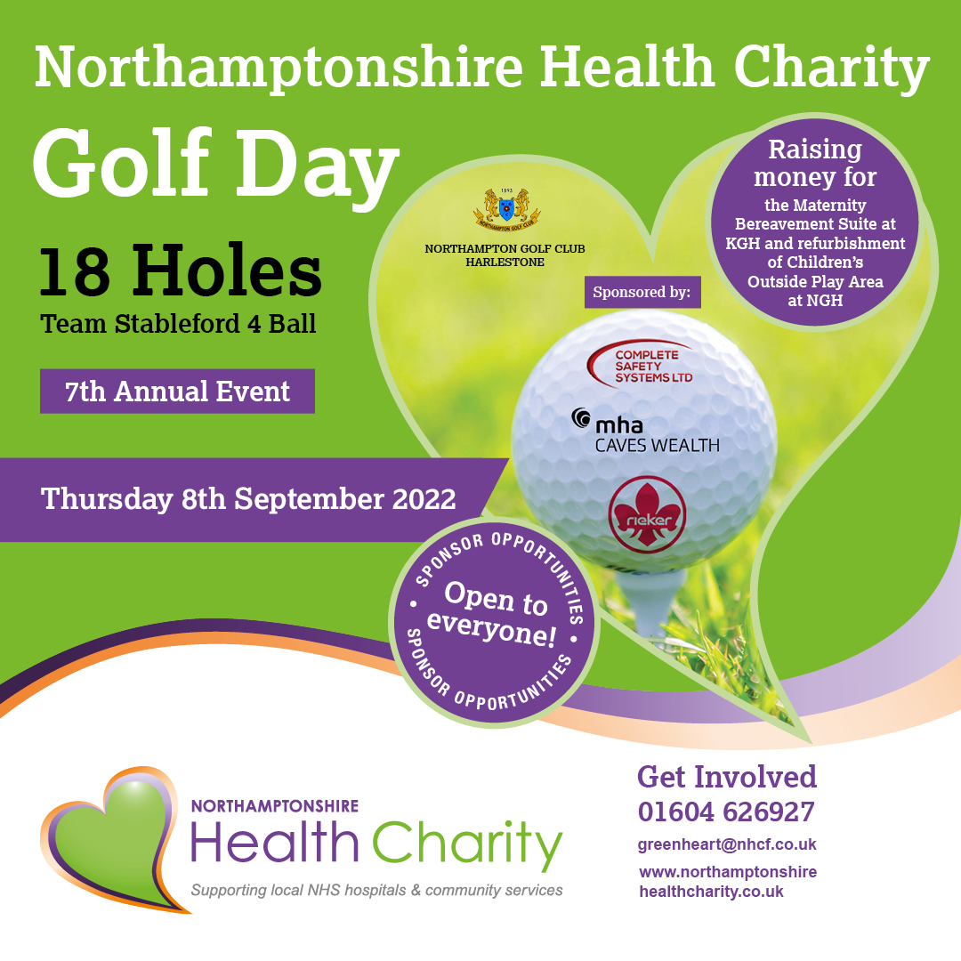 Tee off at Charity Golf Day and help enhance facilities for local NHS hospitals