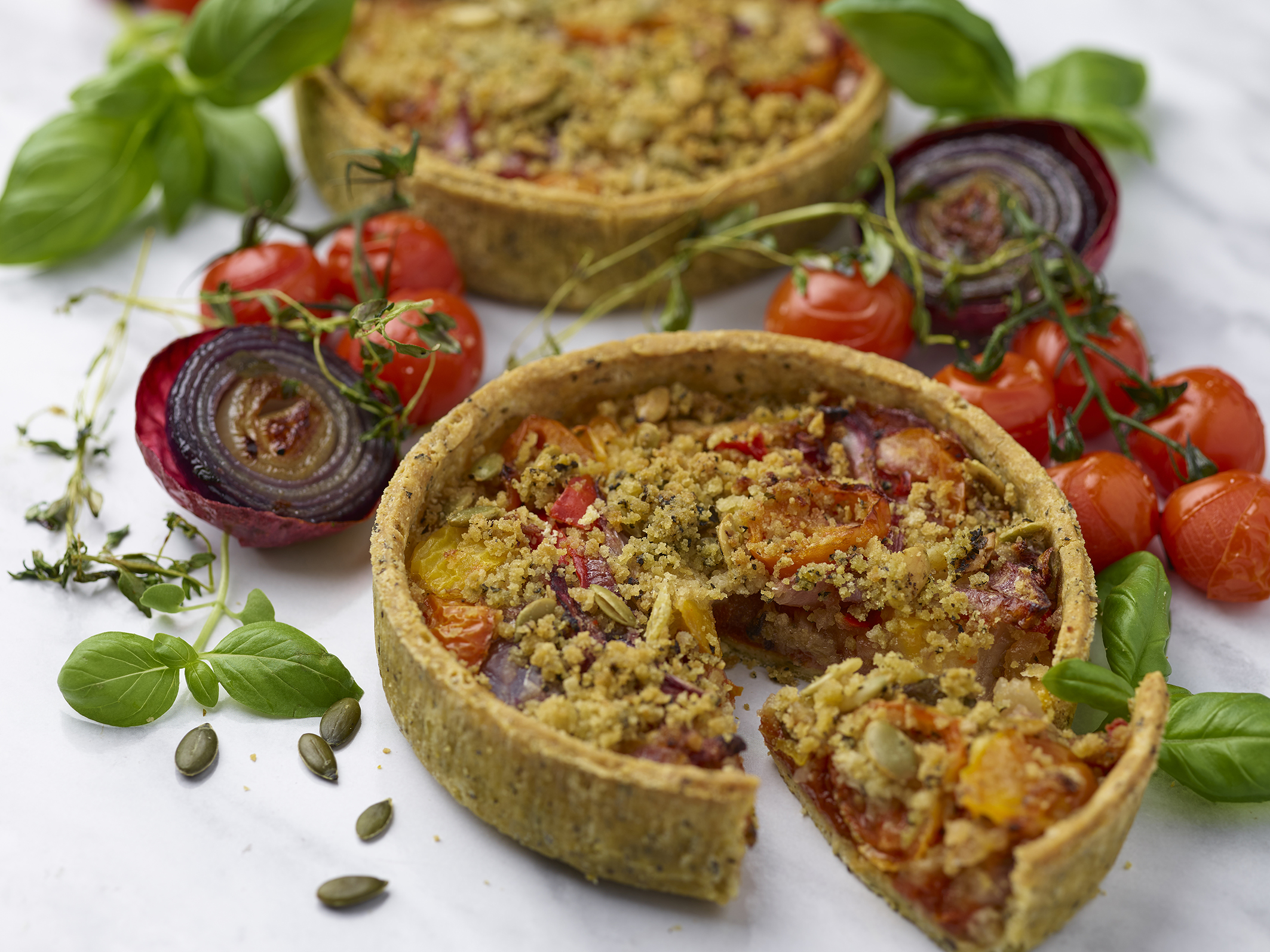 Central Foods launches vegan Mediterranean Vegetable Tart for Christmas menus