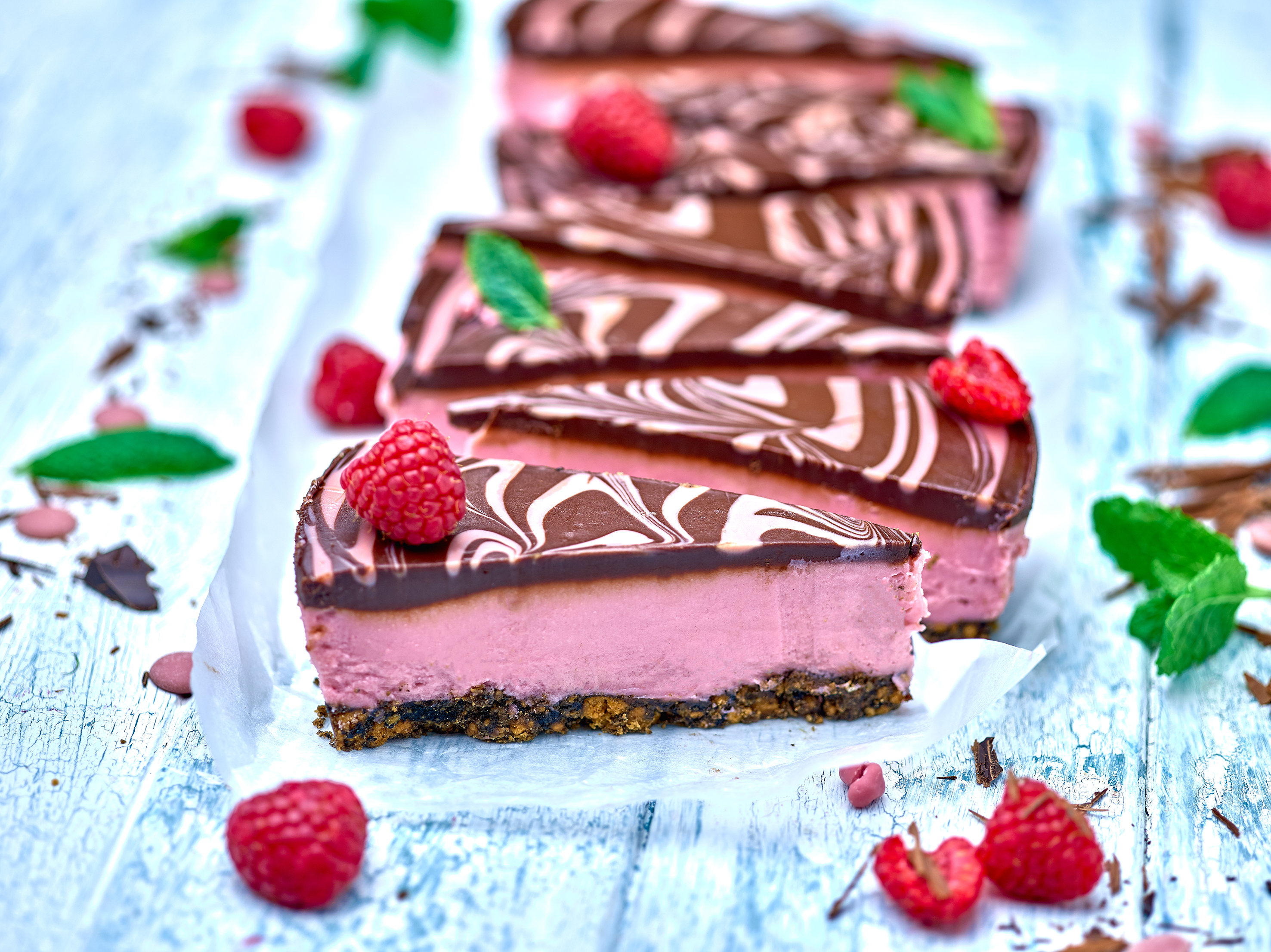 Central Foods unveils new ruby chocolate vegetarian and gluten-free cheesecake