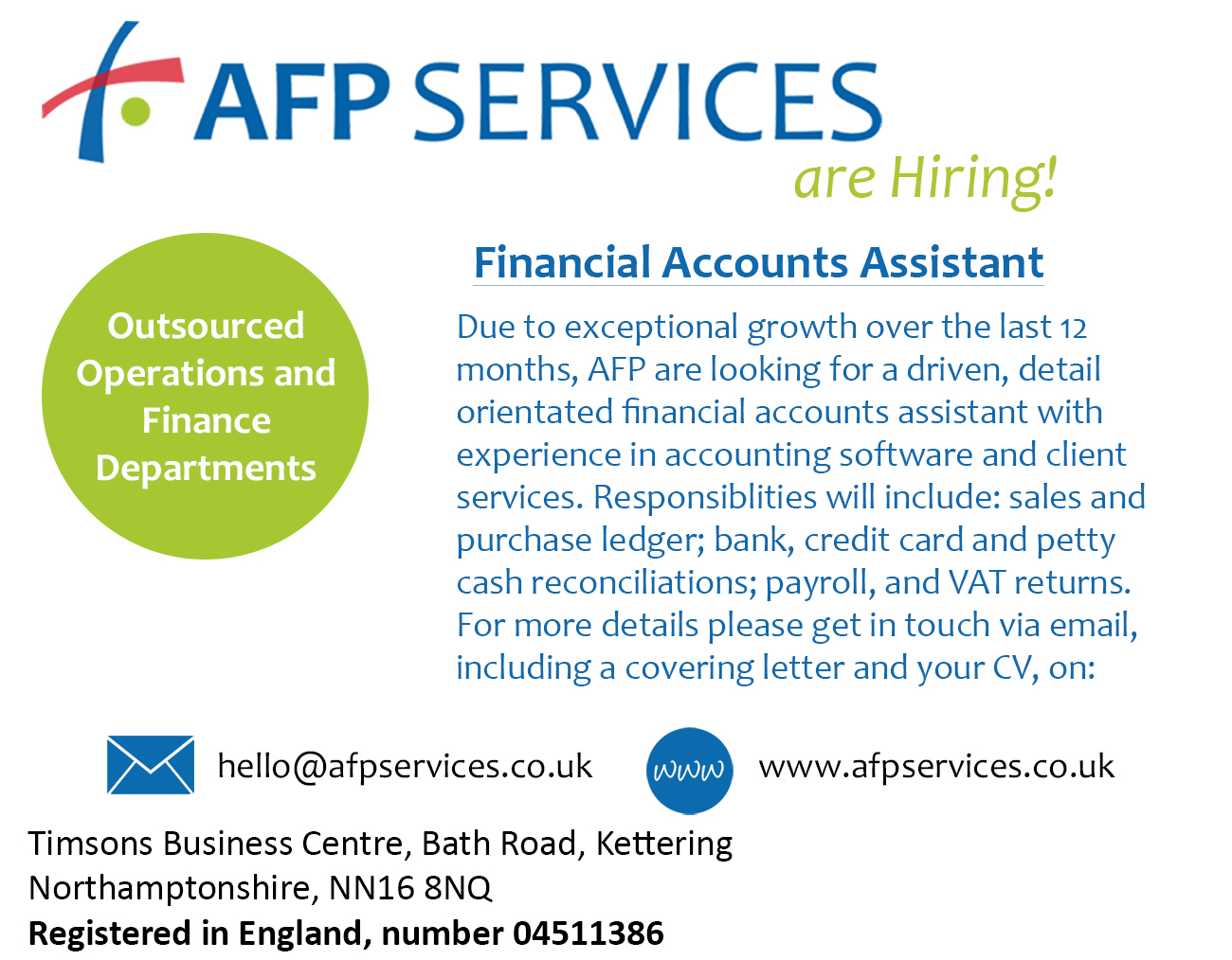 We are recruiting for 2019