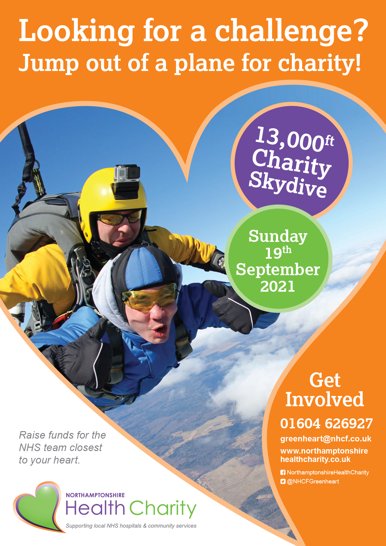 Charity Skydive Northamptonshire Chamber