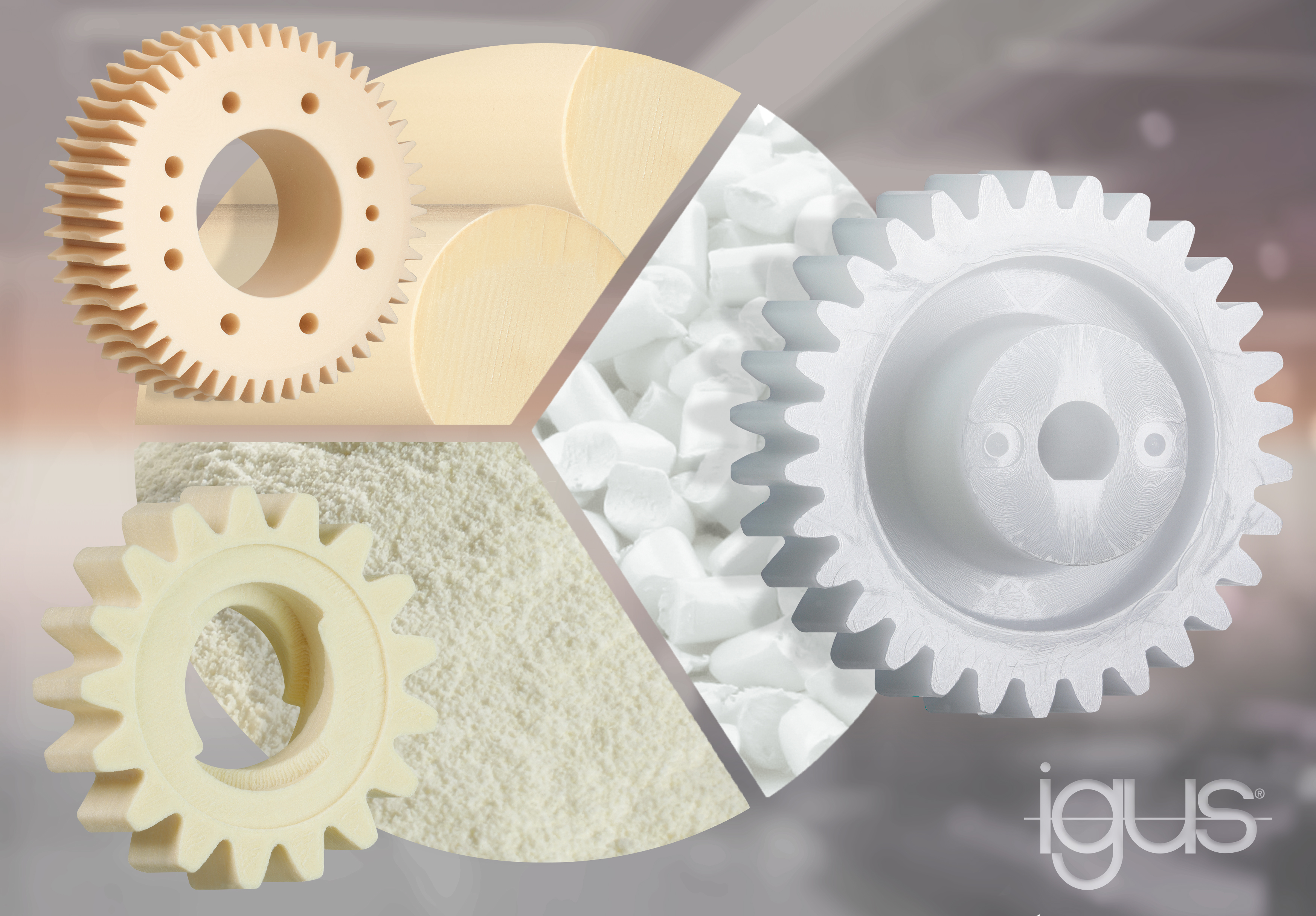 Wear-resistant polymer gears from igus: Printed, machined and now injection moulded