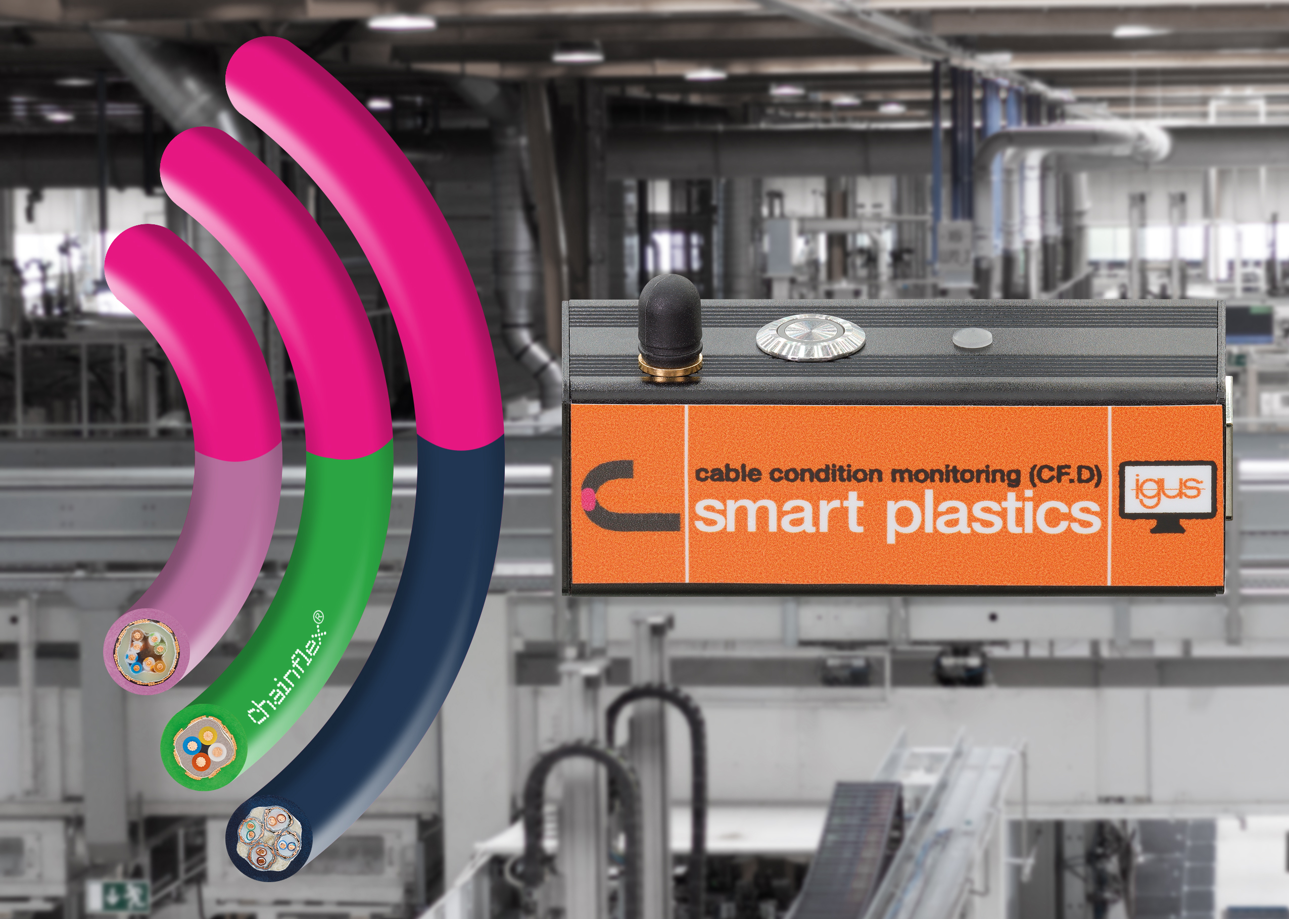 Small investment, big impact: Contactless monitoring of igus cables in e-chains
