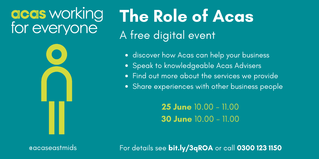 Free Acas event for businesses