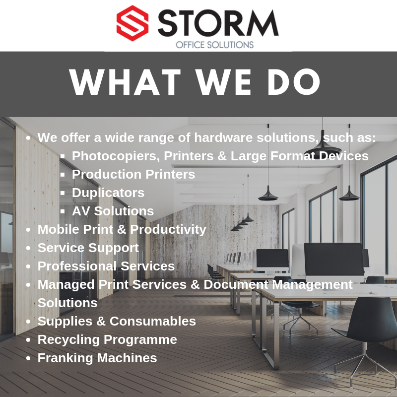 What do STORM Office Solutions actually do…. Northamptonshire Chamber